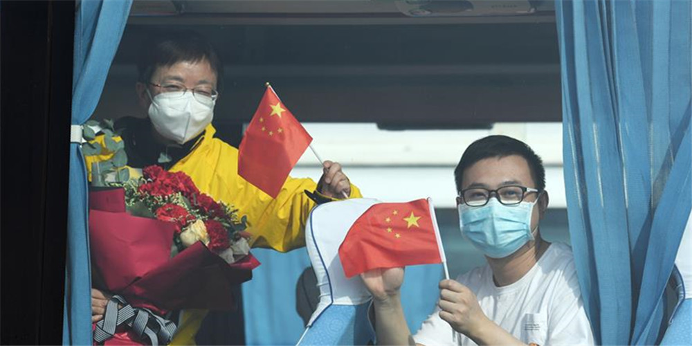 Funcionário médicos de Guizhou e Guangzhou se retiram enquanto a situação de controle da epidemia se melhora em Hubei