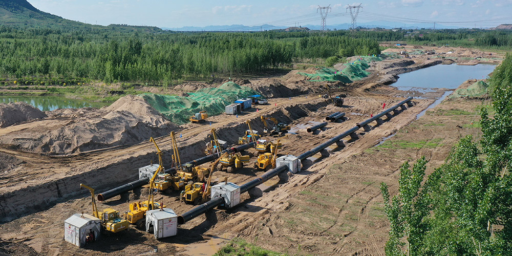 Construção da seção Changling-Yongqing da linha oriental do gasoduto China-Rússia