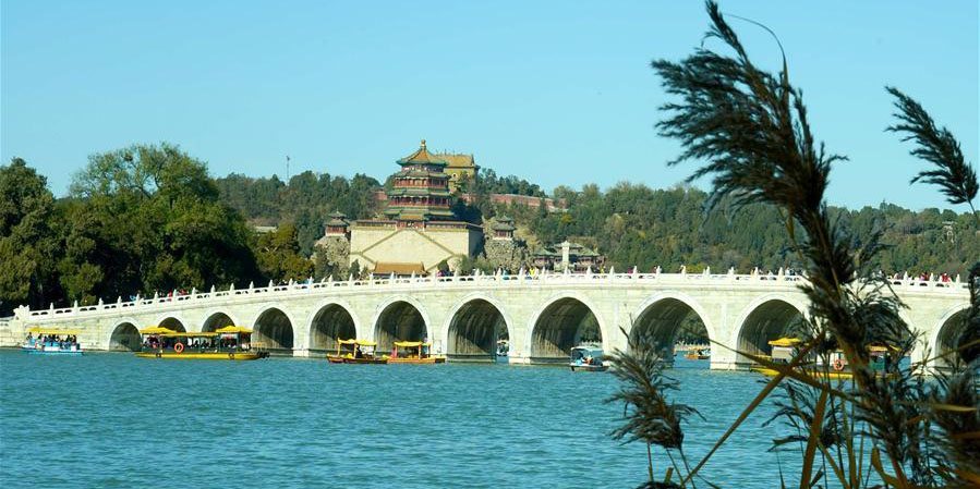 Paisagem do in&iacute;cio de inverno do Pal&aacute;cio de Ver&atilde;o em Beijing