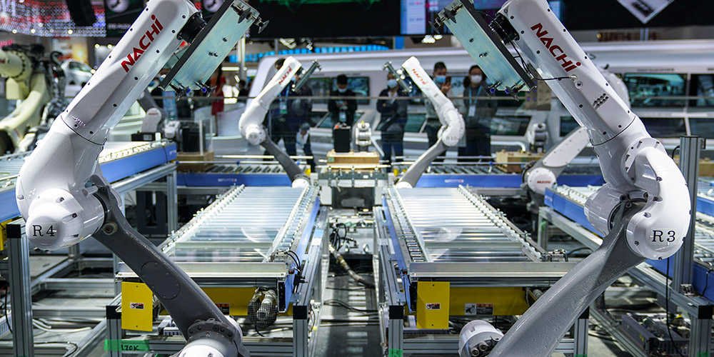 Destaques da &aacute;rea de exposi&ccedil;&atilde;o da Ind&uacute;stria Inteligente e Tecnologia da Informa&ccedil;&atilde;o na CIIE