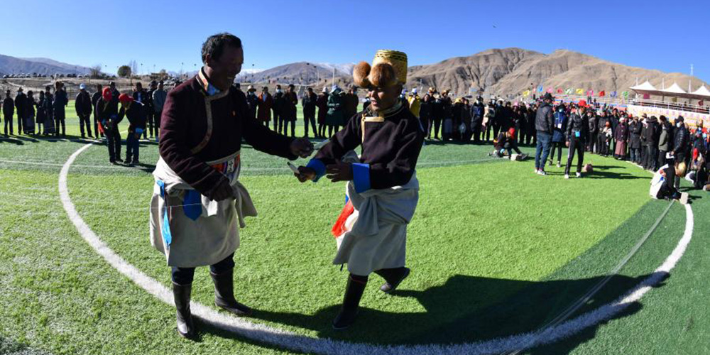 Distrito de Zhanang no Tibet realiza a primeira competição esportiva de agricultores