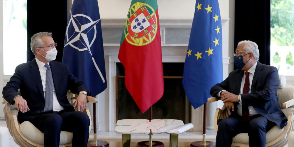 Primeiro-ministro português encontra-se com secretário-geral da NATO em Lisboa